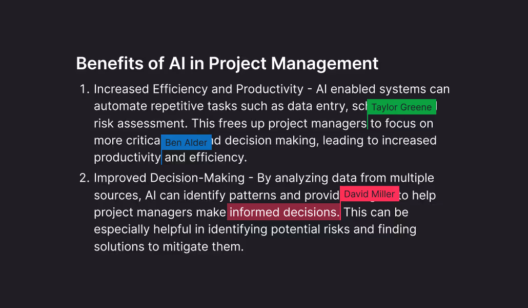 Dart collaboration and documents